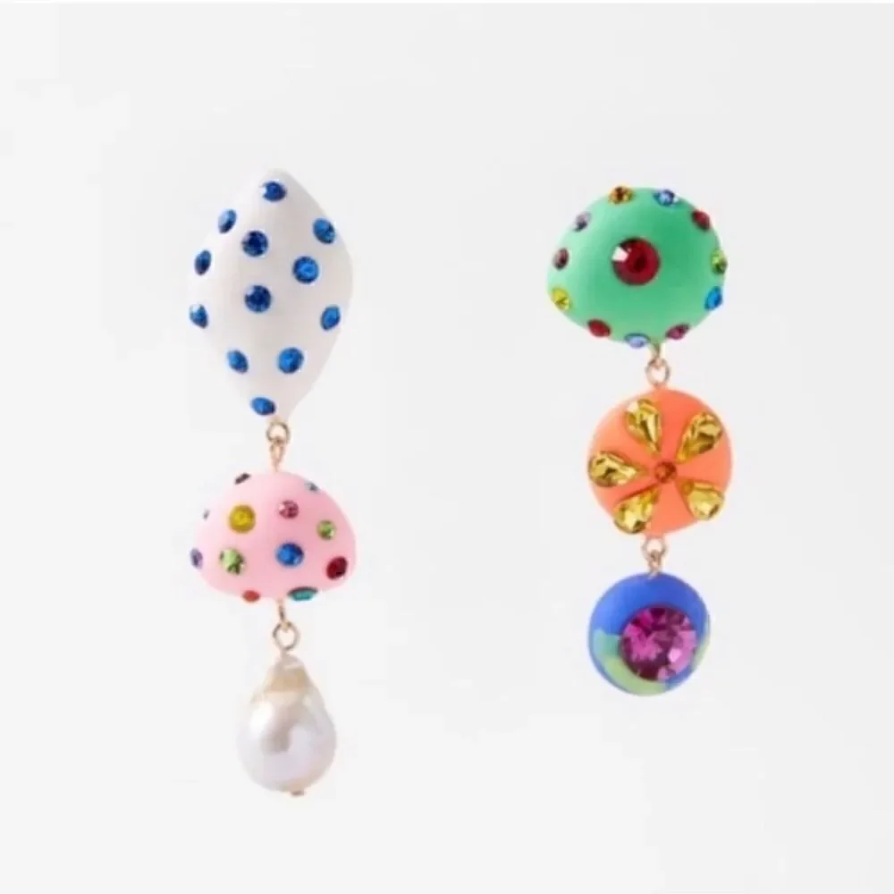 Geo drop earrings M14